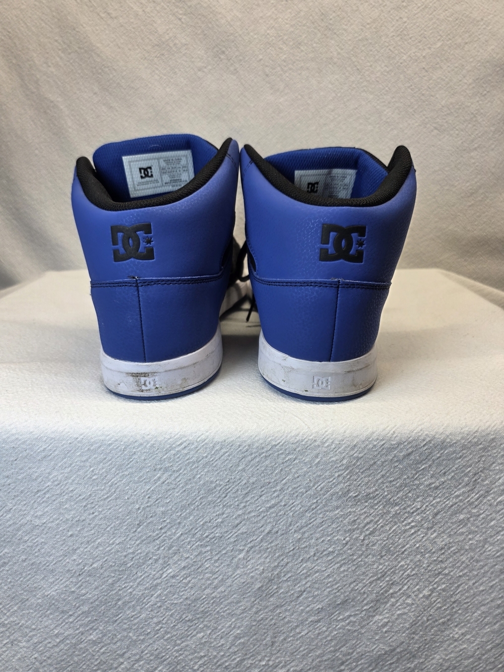 DC Skater Cure Casual Men's High-Top Sneaker in Black and Royal Blue Shoes Sz 11 - Picture 5 of 9